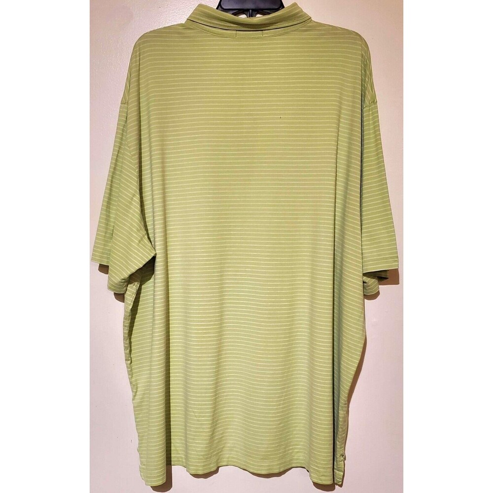 Mens RALPH LAUREN 3XLT Short Sleeve Polo Shirt Lime Green / White Big & Tall - Picture 5 of 6